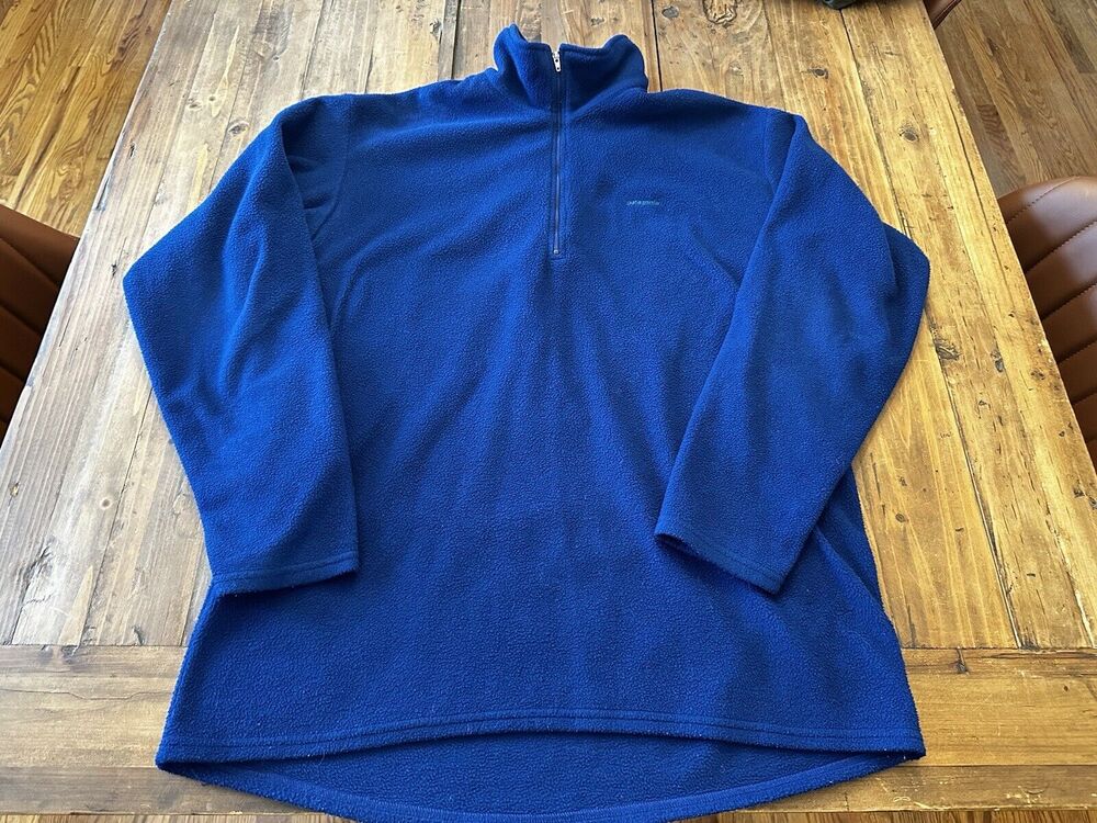 Vintage 90s Patagonia Capilene Fleece 1/4 Zip Pullover Made in USA XL